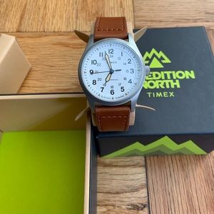 Timex Expedition North Field Post Mechanical 38mm  Leather Strap Watch